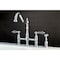 Kingston Brass KS1271WLLBS Wilshire Bridge Kitchen Faucet W/ Brass Sprayer, Chrome KS1271WLLBS - alternate 3